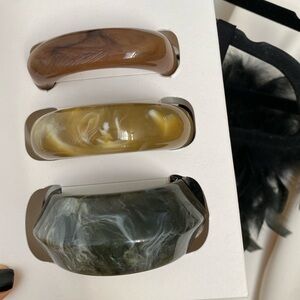 Zara cuff bracelets, set of 3.
